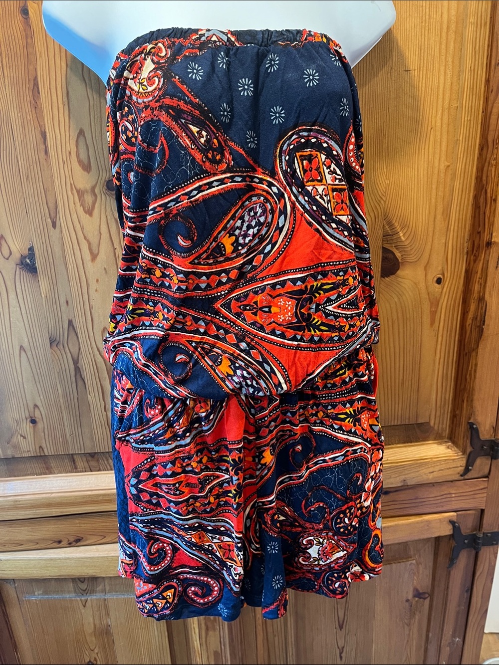 Lascana Strapless Paisley Print Romper